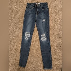 Levi's distressed jeans